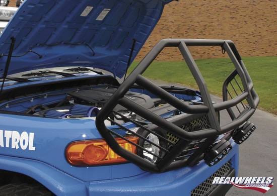 Toyota FJ Cruiser RealWheels Brush Guard - Over-The-Hood without Inserts - Polished Stainless Steel - 1PC - RW304-1-T0202 thumbnail 2
