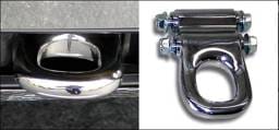 Hummer H2 RealWheels Stainless Steel Front Tow Hooks - Pair - RW504-1-A0102