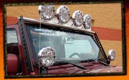 Jeep Wrangler RealWheels Light Bar - 4 Tab - Polished Stainless Steel - 1PC - RW604-1-J