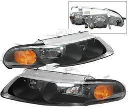 Dodge Avenger 4 Car Option JDM Black Headlights with Euro Corner - LH-DAV97B-KS