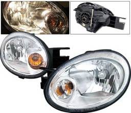 Dodge Neon 4 Car Option Headlights - Chrome - LH-DN03C-KS