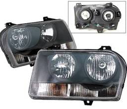 Chrysler 300 4 Car Option OEM Headlights - Black - LH-C300B-KS