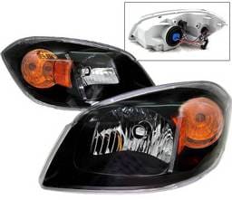 Chevrolet Cobalt 4 Car Option Headlights - Black - LH-CCBT05B-KS