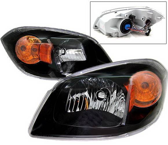 Chevrolet Cobalt 4 Car Option Headlights - Black - LH-CCBT05B-KS