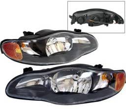 Chevrolet Monte Carlo 4 Car Option Headlights - Black - LH-CMC00B-KS