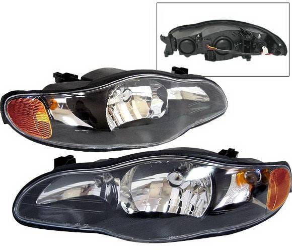 Chevrolet Monte Carlo 4 Car Option Headlights - Black - LH-CMC00B-KS