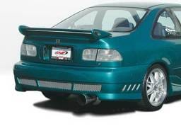 Honda Civic 2DR & 4DR Wings West Avenger Rear Bumper Cover - 890582