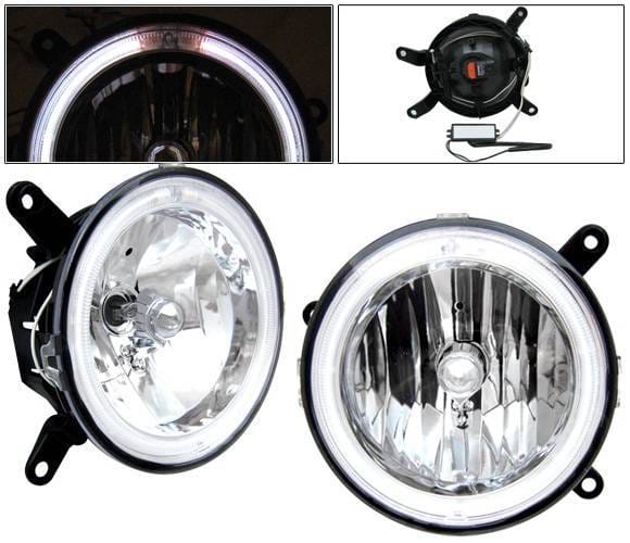 Ford Mustang 4 Car Option Halo Fog Light Kit - Clear - LHF-FM05CR