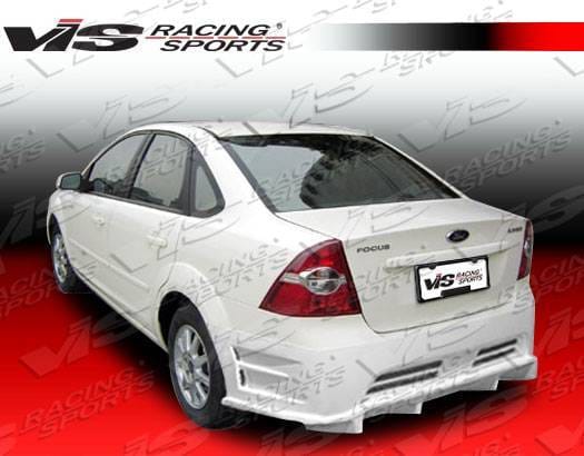 Ford Focus 4DR VIS Racing Fuzion Rear Bumper - 00FDFOC4DFUZ-002