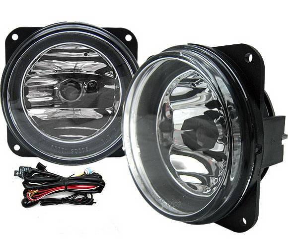 Ford Mustang 4 Car Option Fog Light Kit with Switch - Clear - LHF-FM99SVTC