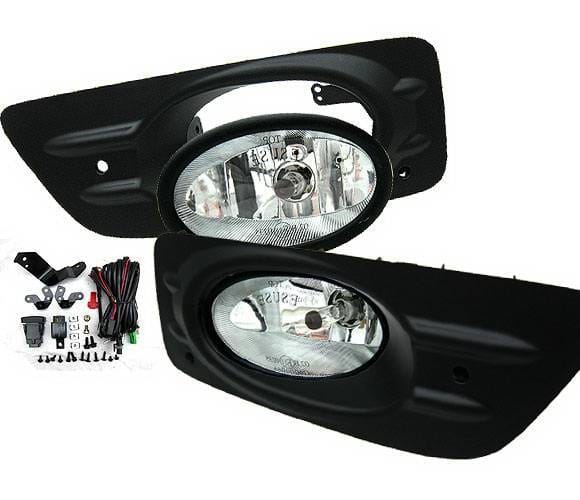 Honda Accord 4DR 4 Car Option Fog Light Kit - Clear - LHF-HA064C