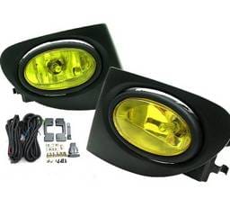 Honda Civic HB 4 Car Option Fog Light Kit - Yellow - LHF-HC02SI-YL