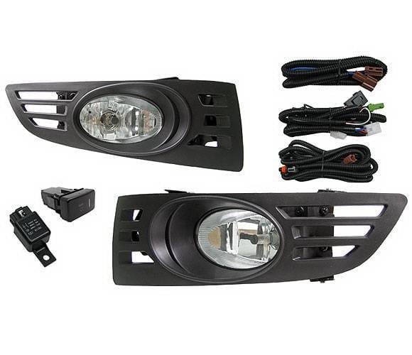 Honda Accord 2DR 4 Car Option Fog Light Kit - Clear - LHF-HA032