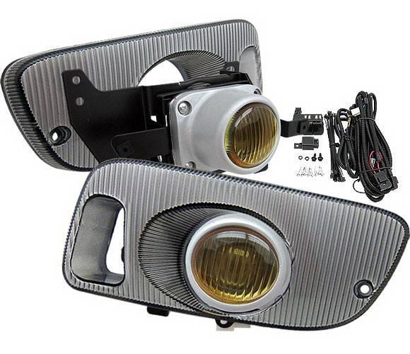 Honda Civic 2DR 4 Car Option Fog Light Kit - Yellow - LHF-HC923YL