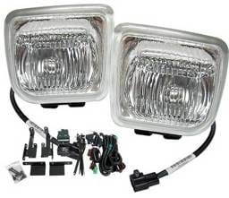 Honda Civic 4DR 4 Car Option Square Fog Light Kit - Clear - LHF-HC964C