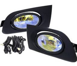 Honda Civic 2DR & 4DR 4 Car Option Fog Light Kit - Yellow - LHF-HCV01-YL