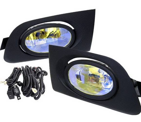 Honda Civic 2DR & 4DR 4 Car Option Fog Light Kit - Yellow - LHF-HCV01-YL