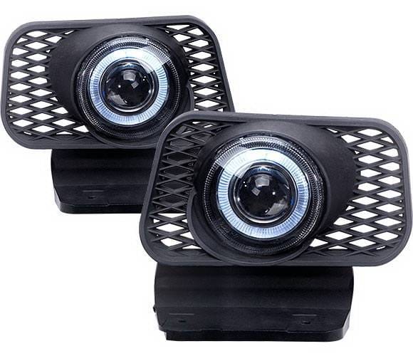 Chevrolet Avalanche 4 Car Option Halo Projector Fog Light Kit - Clear - LHFP-CSV03C-WJ