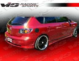 Mazda 3 4DR HB VIS Racing Viper Rear Bumper - 04MZ3HBVR-002