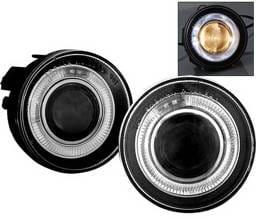 Dodge Durango 4 Car Option Halo Projector Fog Light Kit - Smoke - LHFP-DD01SM-WJ