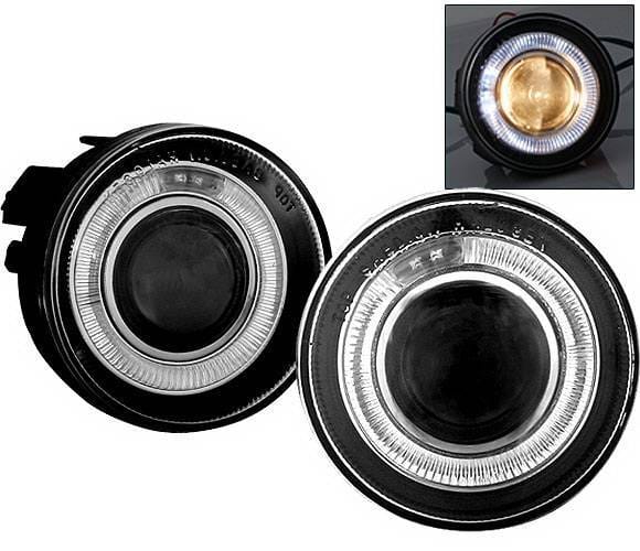 Dodge Durango 4 Car Option Halo Projector Fog Light Kit - Smoke - LHFP-DD01SM-WJ