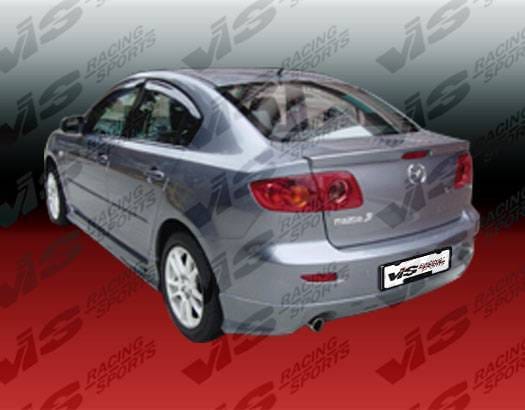 Mazda 3 4DR VIS Racing K Speed Rear Bumper - 04MZ34DKSP-002