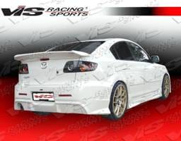 Mazda 3 4DR VIS Racing Wings Rear Bumper - 04MZ34DWIN-002