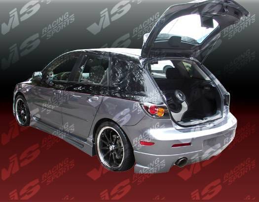 Mazda 3 4DR HB VIS Racing K Speed Rear Bumper - 04MZ3HBKSP-002