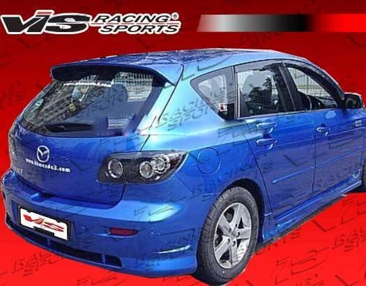 Mazda 3 4DR HB VIS Racing K Speed-2 Rear Bumper - 04MZ3HBKSP2-002