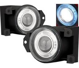 GMC Yukon 4 Car Option Halo Projector Fog Light Kit - Smoke - LHFP-GY00SM-WJ