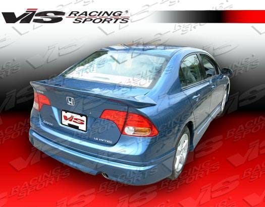 Honda Civic 4DR VIS Racing Fuzion Rear Lip - 06HDCVC4DFUZ-012
