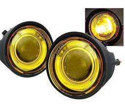 Nissan Altima 4 Car Option Projector Fog Light Kit - Yellow - LHFP-NA02YL-WJ