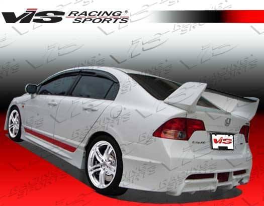 Honda Civic 4DR VIS Racing I-Max Rear Bumper - 06HDCVC4DIMAX-002