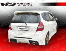 Honda Fit VIS Racing Fuzion Rear Bumper - 07HDFIT4DFUZ-002