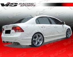 Honda Civic 4DR VIS Racing Techno R-1 Rear Lip - 06HDCVC4DTNR1-012P