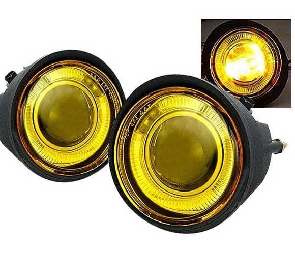 Infiniti FX35 4 Car Option Projector Fog Light Kit - Yellow - LHFP-NA02YL-WJ