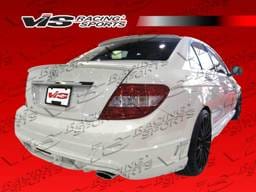Mercedes-Benz C Class VIS Racing VIP Rear Bumper - 08MEW2044DVIP-002