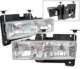 Chevrolet C10 4 Car Option Headlights - Chrome - LH-GC88-KS