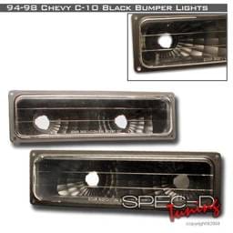 Chevrolet C10 Custom Disco Black Bumper Lights - LB-C1094JM-YD