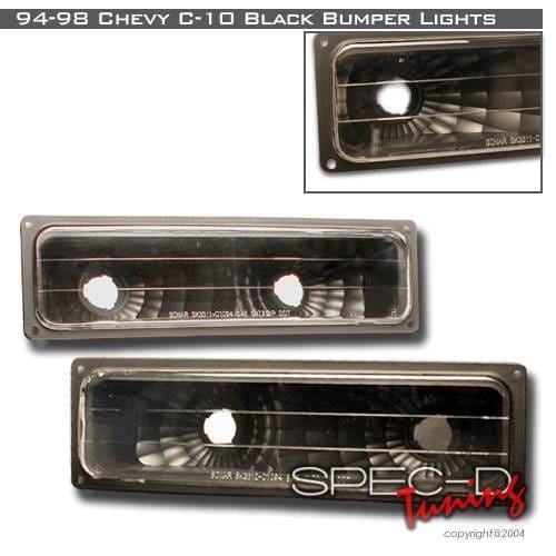 Chevrolet C10 Custom Disco Black Bumper Lights - LB-C1094JM-YD
