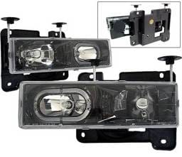 Chevrolet C10 4 Car Option Halo Headlights - Black - LH-GC88BR-KS