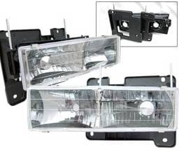 GMC C10 4 Car Option Headlights - Crystal - LH-GC88CC-2