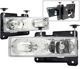 Chevrolet C10 4 Car Option Halo Headlights - Chrome - LH-GC88CR-KS