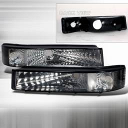 Ford F250 Custom Disco Black Bumper Lights - LB-F15092G-DP
