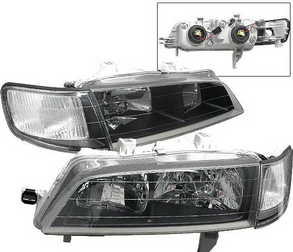 Honda Accord 4 Car Option JDM Headlights - Black - LH-HA94B-DP
