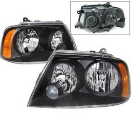 Lincoln Navigator 4 Car Option Headlights - Black - LH-LN03B-KS