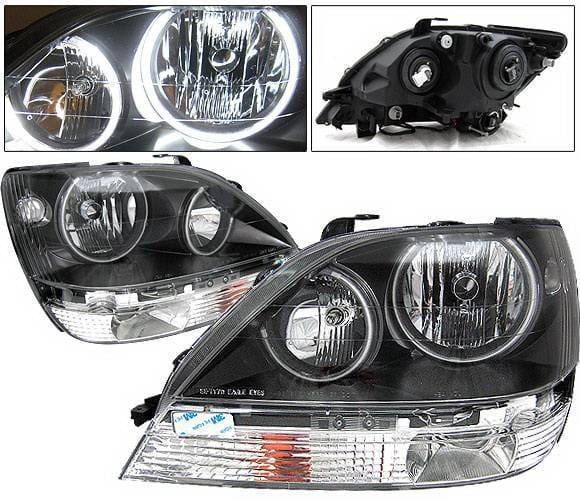 Lexus RX 4 Car Option Halo Headlights - Black - LH-LRX301B-KS