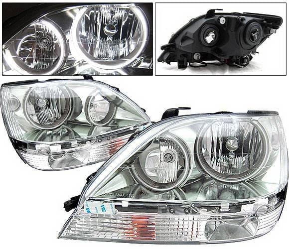 Lexus RX 4 Car Option Halo Headlights - Chrome - LH-LRX301C-KS
