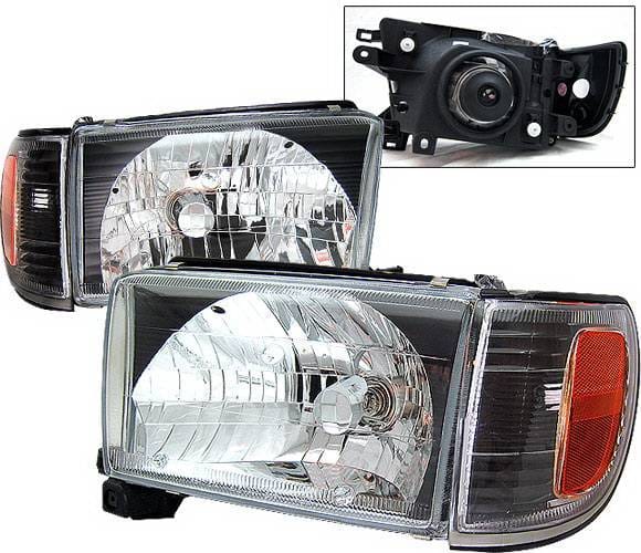 Toyota 4Runner 4 Car Option Headlights - Black - LH-T496B-KS