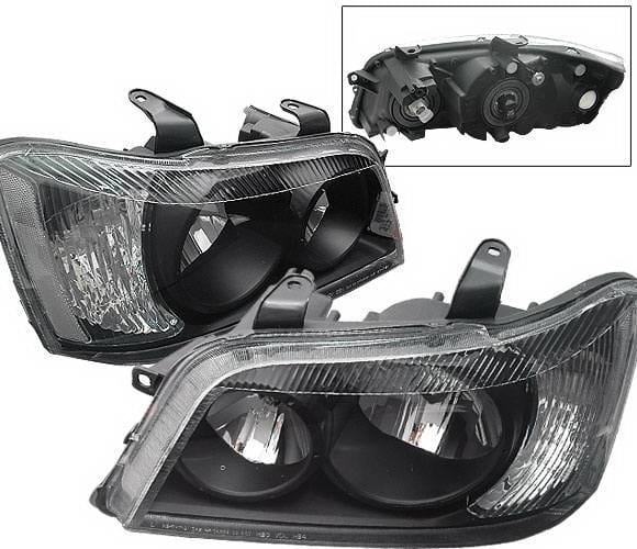 Toyota Highlander 4 Car Option Headlights - Black Clear - LH-THL01BC-KS